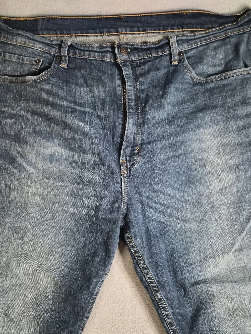 Levi's 505 straight leg blue jeans Size mens 42x30 #denim #classic